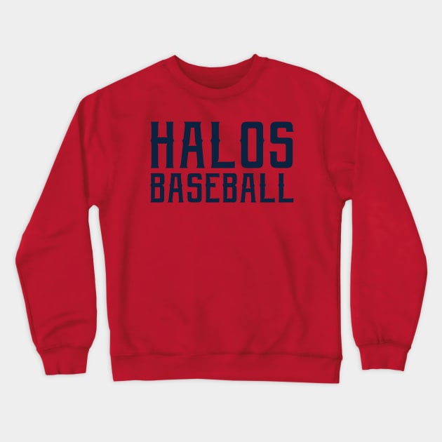 Halos Baseball Crewneck Sweatshirt by StadiumSquad